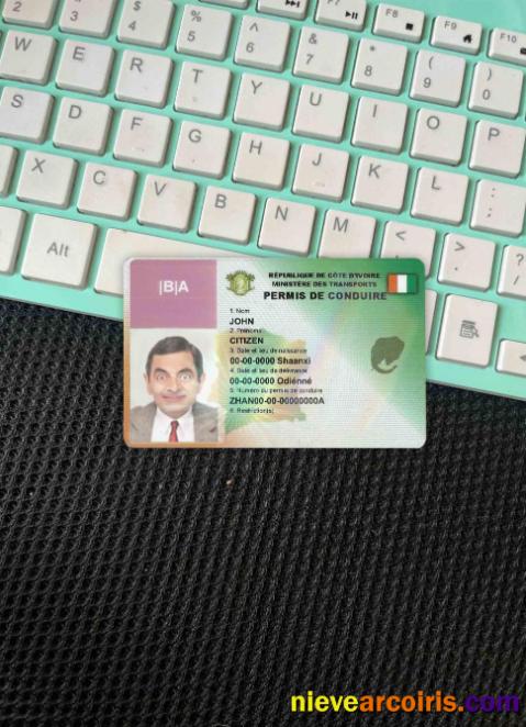 Cote D'ivoire driving license photolook